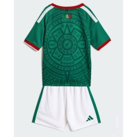 Camisa de Futebol México Equipamento Principal Infantil Mundo 2026 Manga Curta (+ Calças curtas)